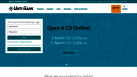 What Unitybank.com website looks like in 2024 