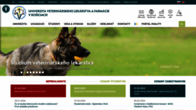 What Uvlf.sk website looks like in 2024 