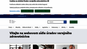 What Uvzsr.sk website looks like in 2024 