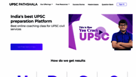 What Upscpathshala.com website looks like in 2024 