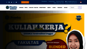 What Uhamka.ac.id website looks like in 2024 