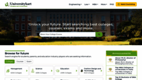What Universitykart.com website looks like in 2024 