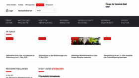 What Uster.ch website looks like in 2024 