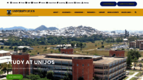What Unijos.edu.ng website looks like in 2024 