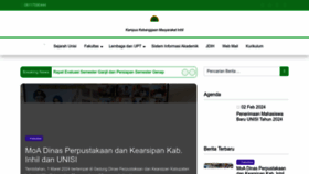 What Unisi.ac.id website looks like in 2024 