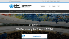What Unog.ch website looks like in 2024 