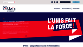 What Unis-immo.fr website looks like in 2024 