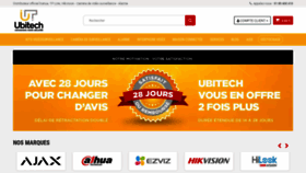 What Ubitech.fr website looked like in 2024 (2 years ago)