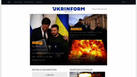 What Ukrinform.de website looks like in 2024 
