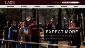 What Ualr.edu website looks like in 2024 