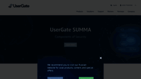 What Usergate.com website looks like in 2024 