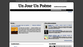 What Unjourunpoeme.fr website looks like in 2024 