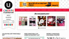 What U-createcrafts.com website looks like in 2024 