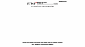 What Utrace.de website looks like in 2024 