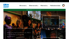 What Unenvironment.org website looked like in 2024 (1 year ago)
