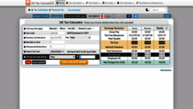 What Uktaxcalculators.co.uk website looked like in 2024 (1 year ago)