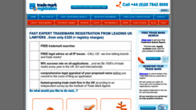 What Uktrademarkregistration.co.uk website looks like in 2024 