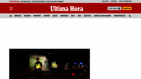 What Ultimahora.es website looked like in 2024 (1 year ago)