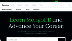 What University.mongodb.com website looks like in 2024 