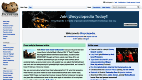 What Uncyclopedia.co website looks like in 2024 