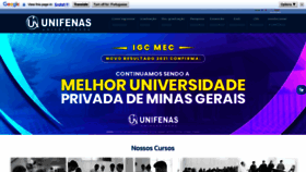 What Unifenas.br website looks like in 2024 
