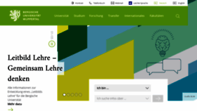 What Uni-wuppertal.de website looks like in 2024 