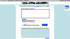 What Upsidedowntext.com website looks like in 2024 