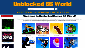 What Unblocked66world.com website looks like in 2024 