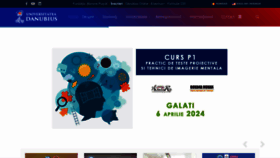 What Univ-danubius.ro website looks like in 2024 