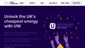 What Utilitywarehouse.co.uk website looks like in 2024 