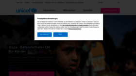 What Unicef.de website looks like in 2024 
