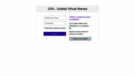 What Uva.atenea.edu.bo website looks like in 2024 
