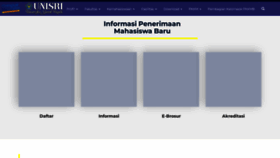 What Unisri.ac.id website looks like in 2024 