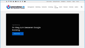 What Unternehmer.de website looks like in 2024 