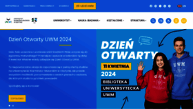What Uwm.edu.pl website looks like in 2024 