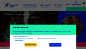 What Uniwersytetdzieci.pl website looks like in 2024 