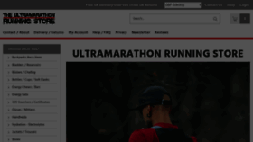 What Ultramarathonrunningstore.com website looks like in 2024 