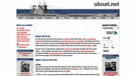 What Uboat.net website looks like in 2024 