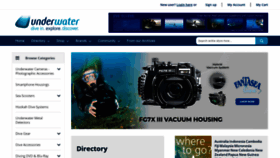 What Underwater.com.au website looks like in 2024 