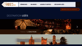 What Uzes.fr website looks like in 2024 