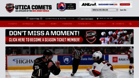 What Uticacomets.com website looks like in 2024 