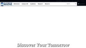 What Umaine.edu website looks like in 2024 