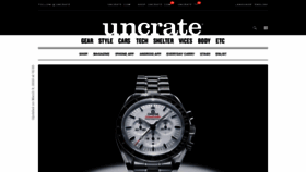 What Uncrate.com website looks like in 2024 