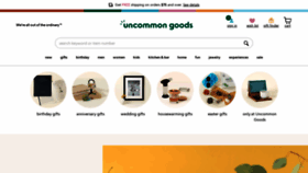 What Uncommongoods.com website looks like in 2024 
