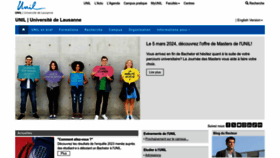 What Unil.ch website looked like in 2024 (2 years ago)