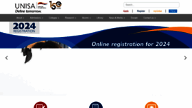 What Unisa.ac.za website looks like in 2024 