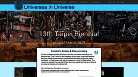 What Universes.art website looks like in 2024 