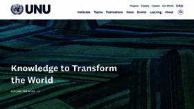 What Unu.edu website looks like in 2024 