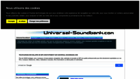 What Universal-soundbank.com website looks like in 2024 