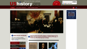 What Ushistory.org website looks like in 2024 